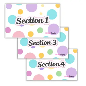Section Savings Challenge Inserts + Randomizer Cards | A5 Cash Stuffing Savings Challenge | 12 Sections