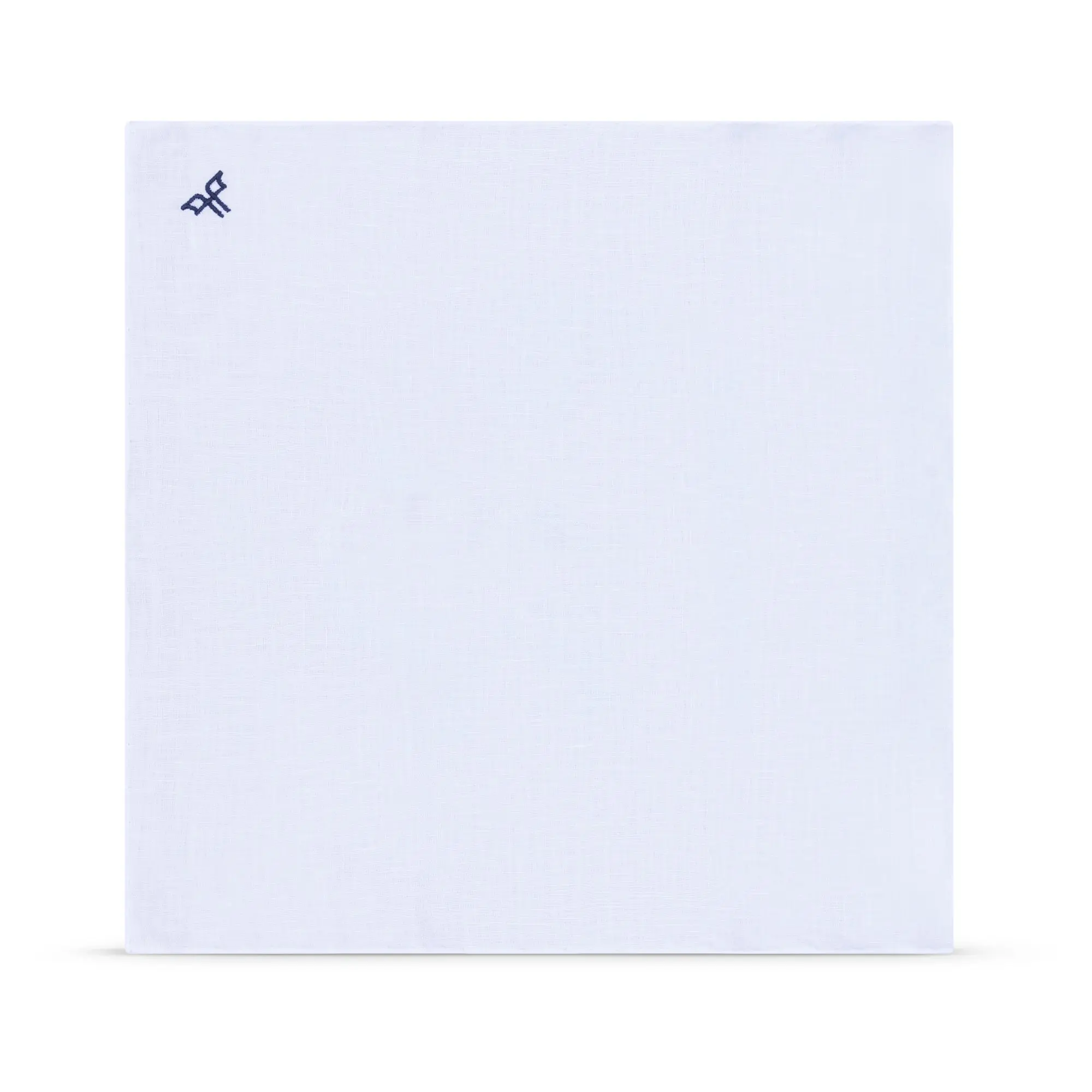 White Linen Pocket Square