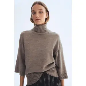 H&M Fine-knit polo-neck jumper