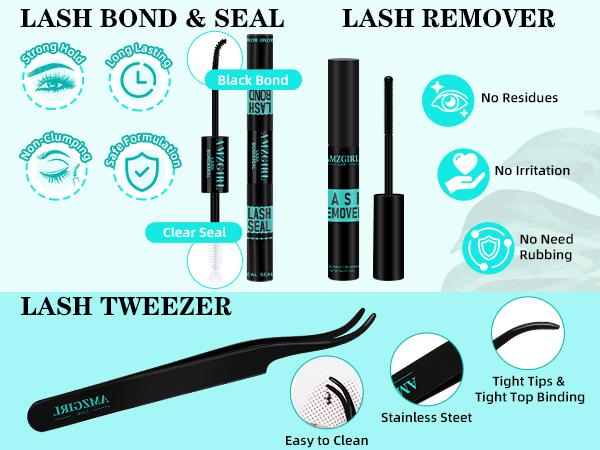 AMZGIRL LASH Tulip 168Pcs  Waterproof DIY Individual Lashes Clusters Kit with Long-lasting Lash Bond Seal | Tweezers | Remover |  D curl 10-18mm |Beginners Friendly | Fluffy | Must-have Cosmetic | Lightweight | Makeup Eyelash Glue Extension Eyelash Falsie
