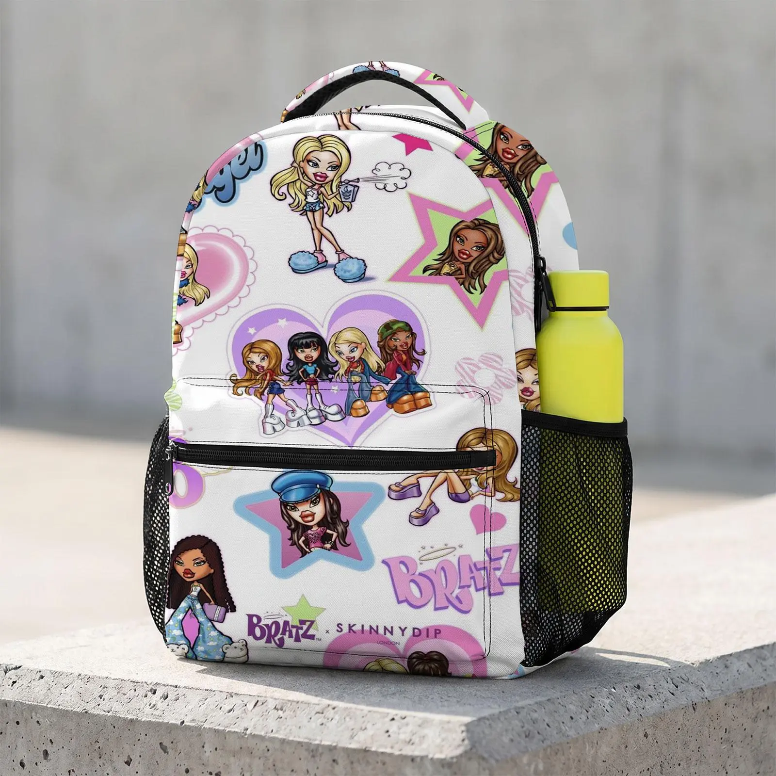 Backpacks for School, Aesthetic Cartoonish Print Daypack for Men & Women, Lightweight Bookbag for School Fit & Travel Days, Aesthetic Print, Cartoon Graphics, Casual Street