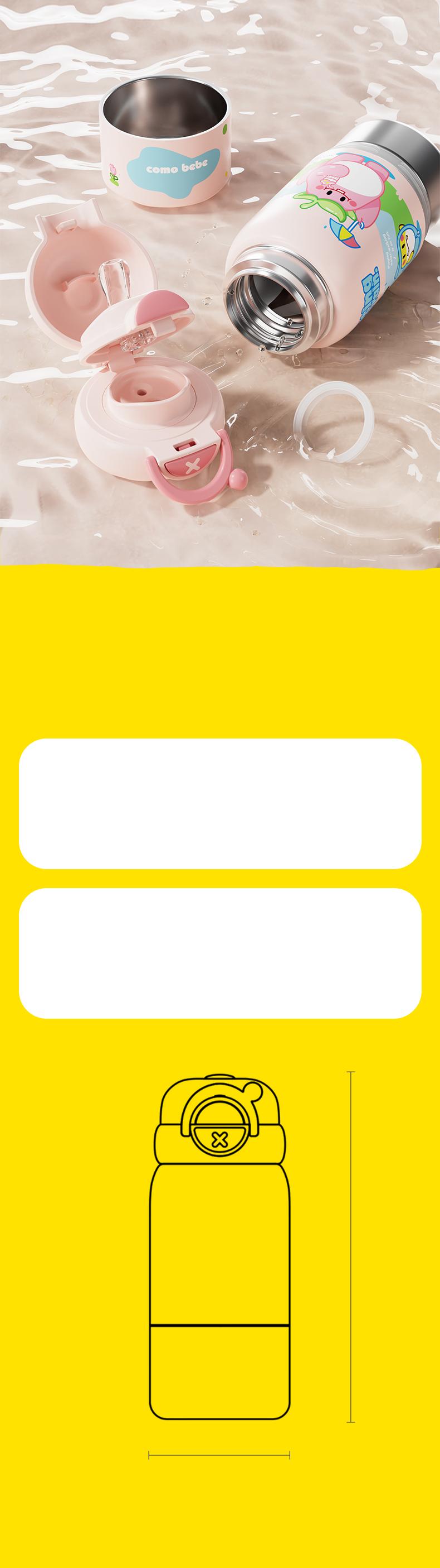 【COMOBEBE】16oz 3-in-1 Stainless Steel Cup – Straw, Sip & Removable Base Cup for Drinking, Triple Insulated, Versatile & Fun for All Ages. 【COMOBEBE】16oz 3-in-1 Stainless Steel Cup – Straw, Sip & Removable Base Cup for Drinking, Triple Insulated, Versatile & Fun for All Ages.