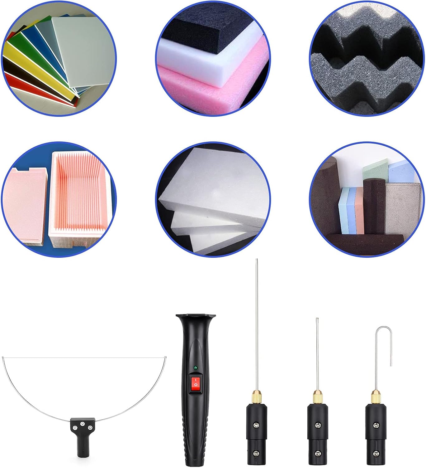 【Valentine's Day Gift】GOCHANGE 4 in 1 Foam Cutter Set, GOCHANGE Electric Cutting Machine Pen Tools Kit, 100-240V / 18W Styrofoam Cutting Pen With Electronic Voltage Transformer Adaptor