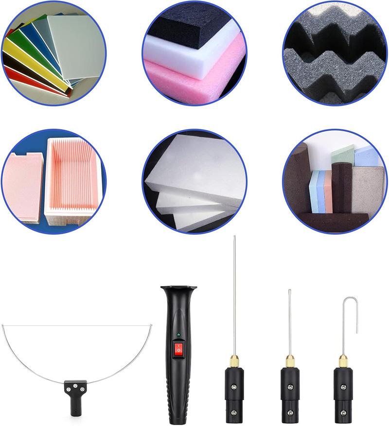 【Valentine's Day Gift】GOCHANGE 4 in 1 Foam Cutter Set, GOCHANGE Electric Cutting Machine Pen Tools Kit, 100-240V / 18W Styrofoam Cutting Pen With Electronic Voltage Transformer Adaptor