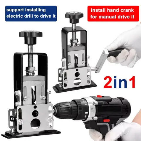 Manual Wire Stripping Machine Drill Powered Hand Crank Wire Stripper Tool 1-25MM Hardware Wrench 2in1 Industrial Hand Tools