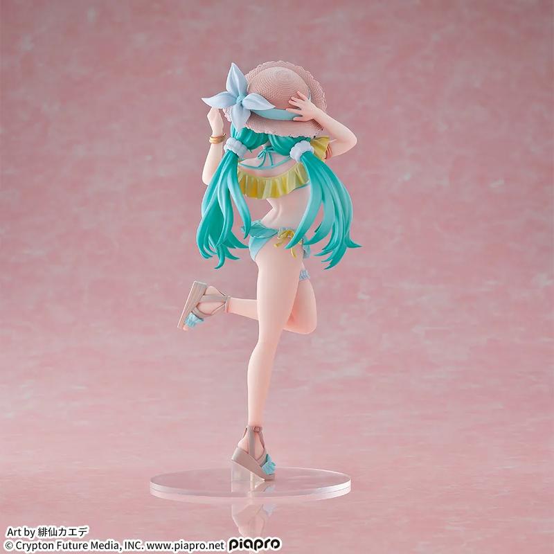 18cm Luminasta Series Hatsune Miku Concept Art Vol.7 Swimwear Figurine Official Collectible PVC Anime Figure Table Ornament Fan Collection Holiday & Birthday Gifts