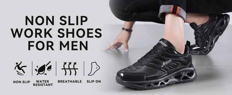 Non-Slip Waterproof Work Shoes for Kitchen Chef, Nurse & Food Service