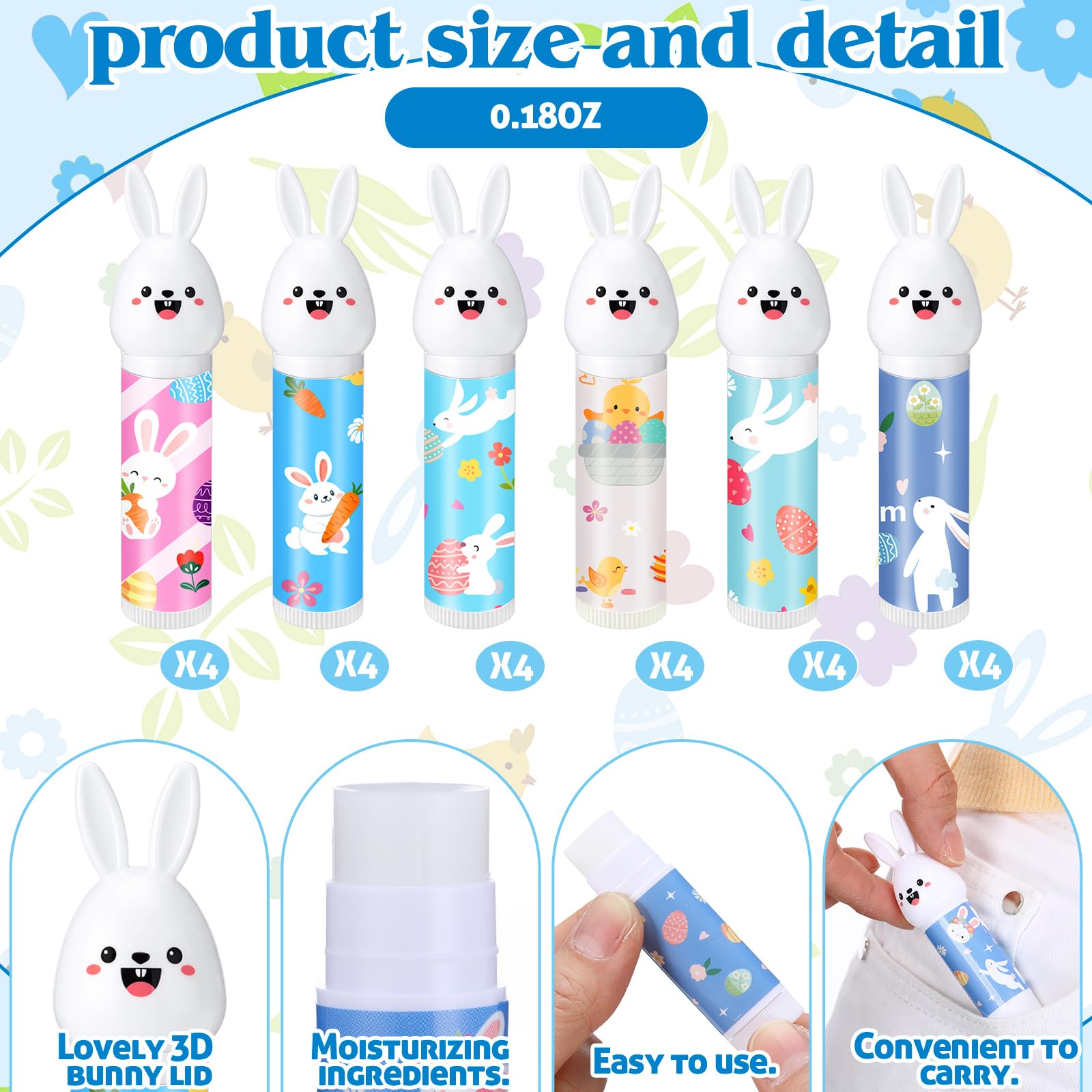 Lip Balm Bulk Appreciation Gifts for Teacher Employee Nurse Coworker Students You're the Balm Chap Stick 12/15/24/30 packs Thank You Gift Easter Gift Set for Easter Egg Fillers Spring Basket Stuffers Easter Party Favors for Women Men Volunteer