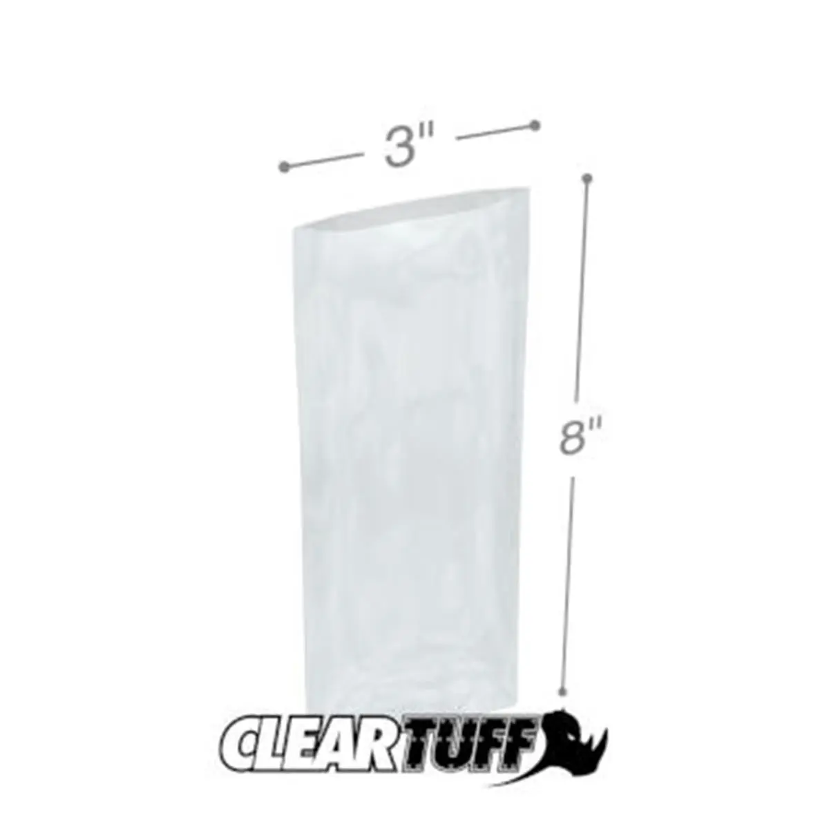 212 MAIN Multifunctional Recyclable Polyethylene Open-Top Trash Bags - 3x8 in. Standard Size, 0.002 Gauge Thin, 1000-Piece Jumbo Pack Case, PB375, Storage & Home Care Supplies for Industrial Users, Plastic