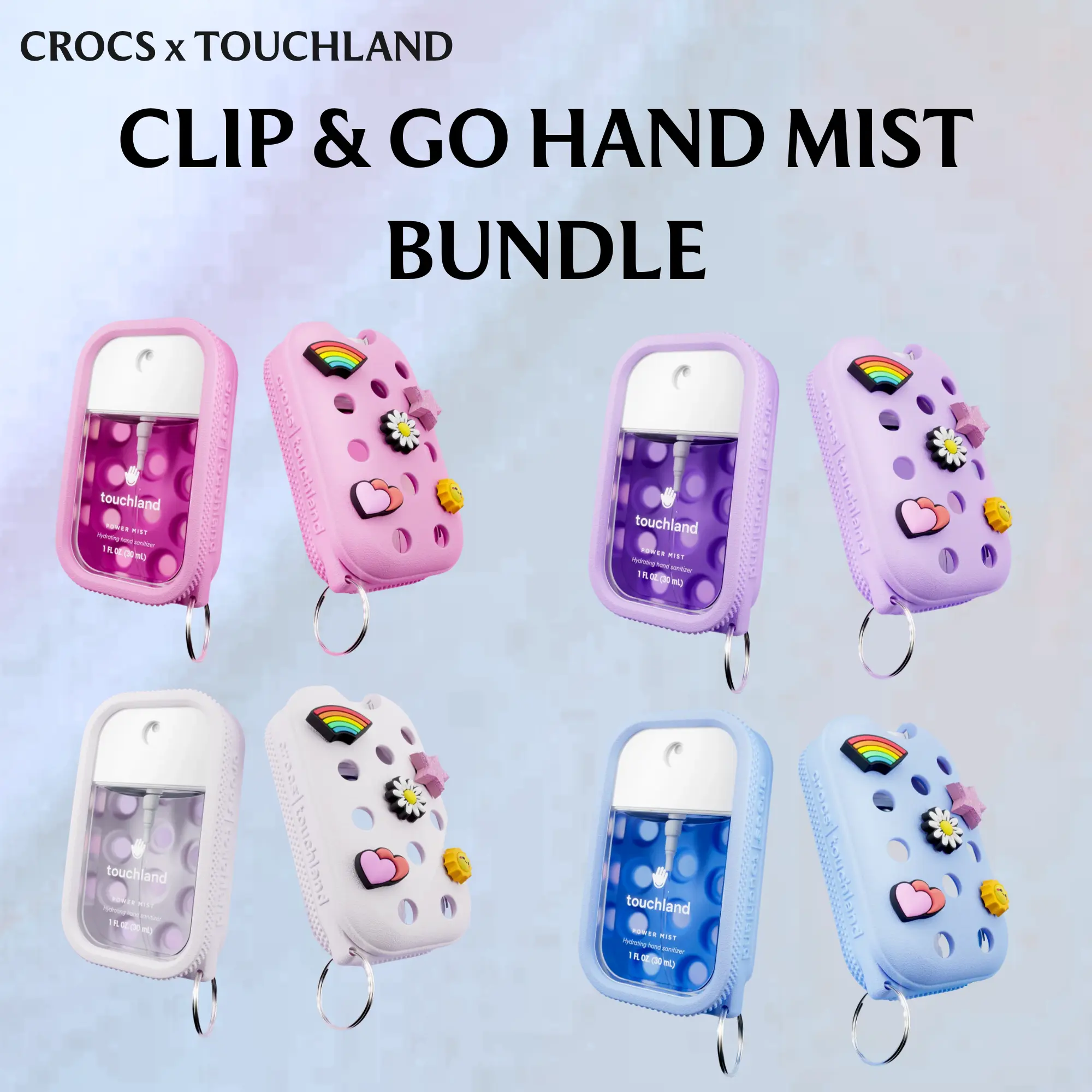 Crocs x Touchland Clip & Go Hand Mist Bundle