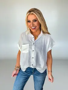 Whitney Woven Airflow Top