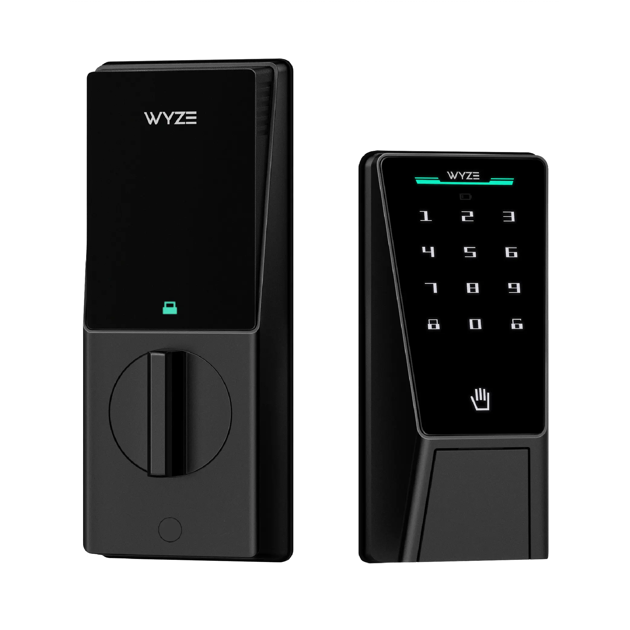 Wyze Palm Lock — Wi-Fi Palm Recognition Smart Lock for Front Door, Keyless & Touchless Entry, Modern Design, Auto-Lock, Easy Installation, Deadbolt Replacement, IP53 Weatherproof