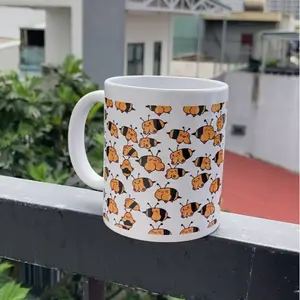 Funny Boobees Pattern Coffee Mug – 11oz Ceramic/Accent Mug