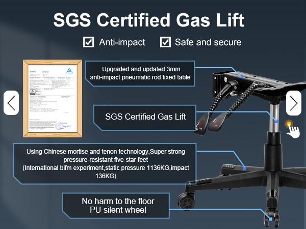 GTPLAYER Gaming Chair with Footrest, Big and Tall Game Chair 350lb Racing Style Computer Chair, Ergonomic Executive Office Chair High Back with Lumbar Support and Recliner