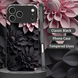 Dark Floral Aesthetic Phone Case - For iPhone 17 Pro Max - Elegant Shockproof Protection--975