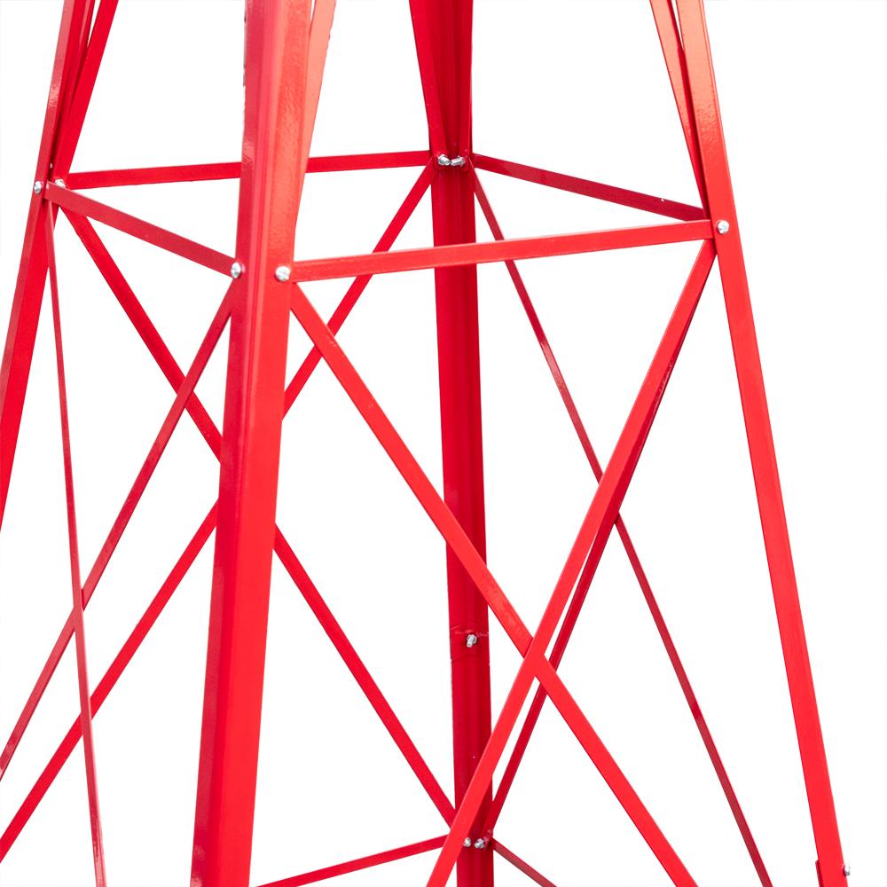 8ft Garden Windmill, Heavy Duty Durable Metal Weather Vane for Backyard, Ornamental Windmill for Yard Weather Resistant