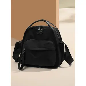 Elegant Women's Solid Color Handbag Shoulder Purse, Fashionable Zipper Crossbody Bag for Daily Use, High-Quality Textured Commuter Bag, Stylish Crossbody Bags, Crossbody Purses