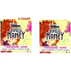 Fancy Nancy Plastic Table Cover (2ct)