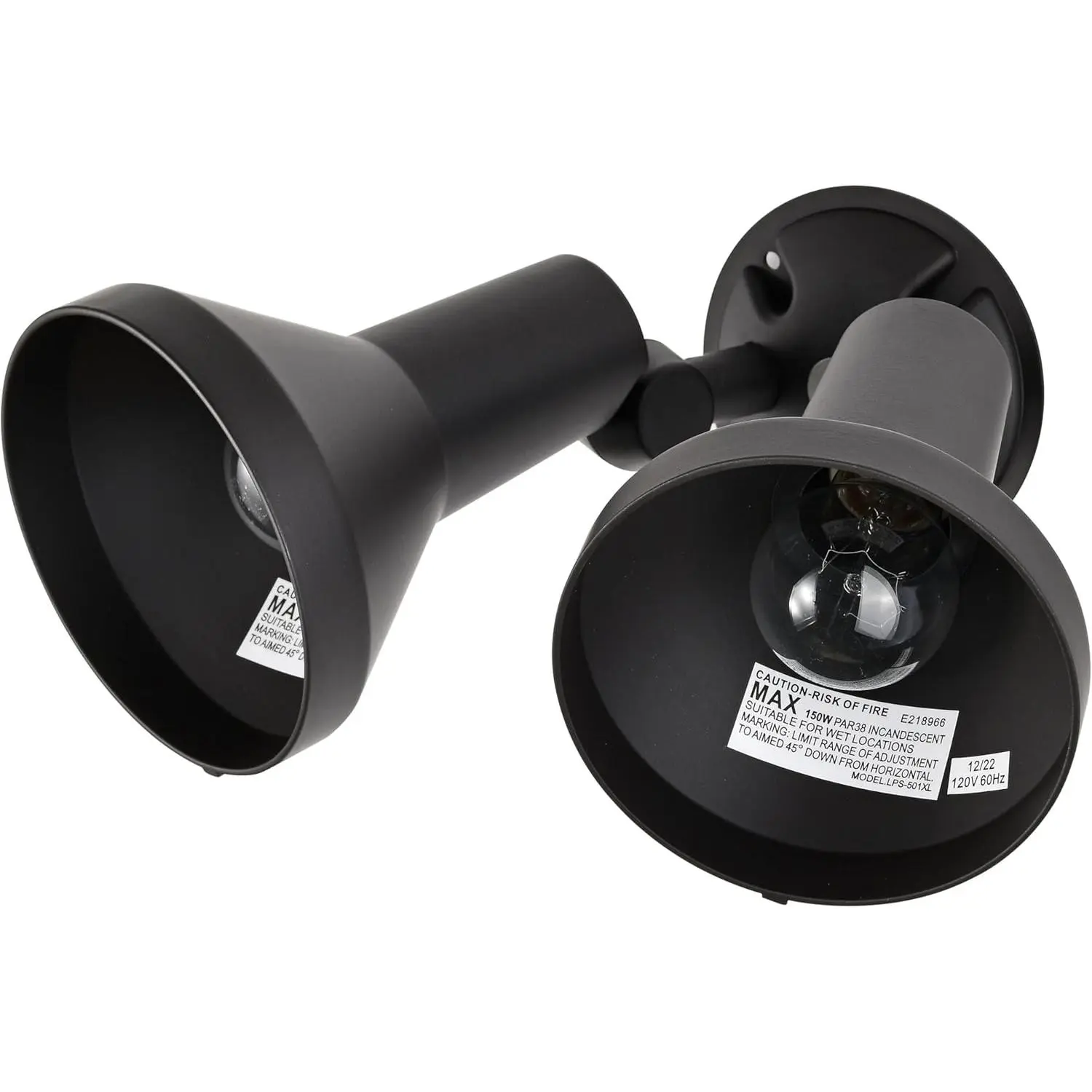 SF77/495 Outdoor Wall-Mounted Floodlight - 2-Light, Dark Bronze, Outdoor Wall Lights, 1 Energy-Efficient Fixture, 4.75 Inches Height, 18.00 Inches Width, Height: 4.75 Inches