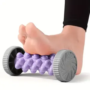 Plantar Fasciitis Relief Foot Massager Roller, Silicone Deep Tissue Massage Tool for Arch Pain Heel Spurs, Trigger Point Therapy Reflexology, Portable Foot Massage Roller for Foot Pain Relief