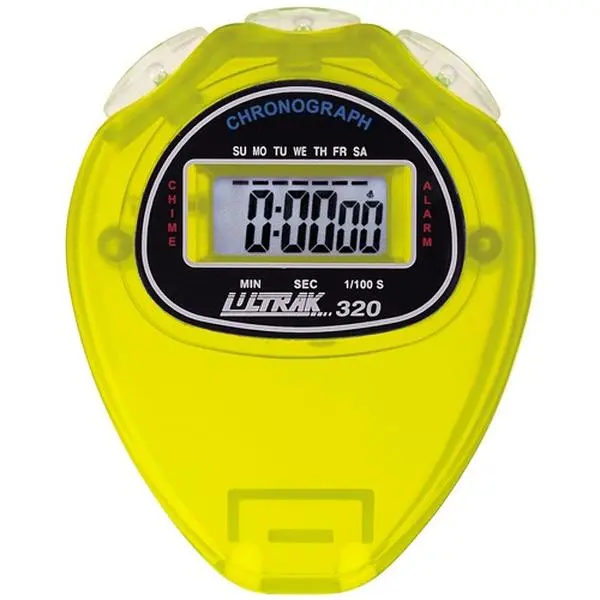 Ultrak 320 Sport Stopwatch, Multifunctional LCD Digital Timer with Large Screen, Cumulative Split Function and Water Resistance, Electronic Timer, Multifunctional Timer