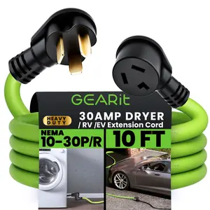 10/3 30 Amp NEMA 10-30P to 10-30R STW Extension Cord