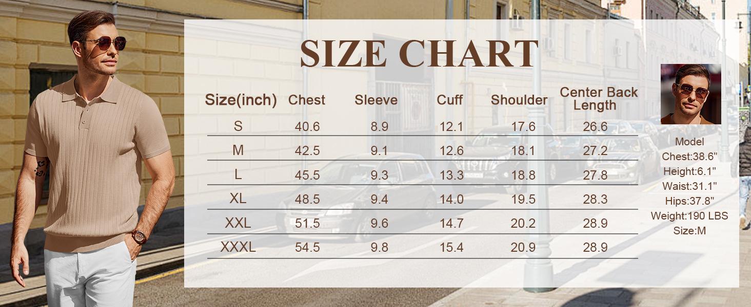 COOFANDY Men's Knit Polo Shirts Short Sleeve Ribbed Knitted Shirt Summer Lightweight Casual Golf Shirts