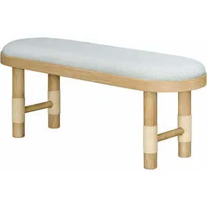 Becki Owens x Livabliss Esmarca Bench with Striped Upholstery