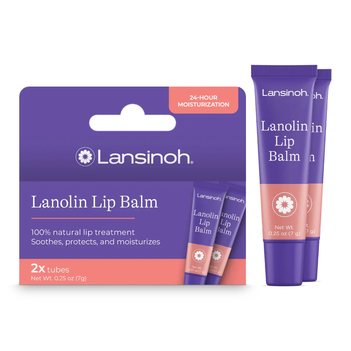 Lanolin Lip Balm (2 count)