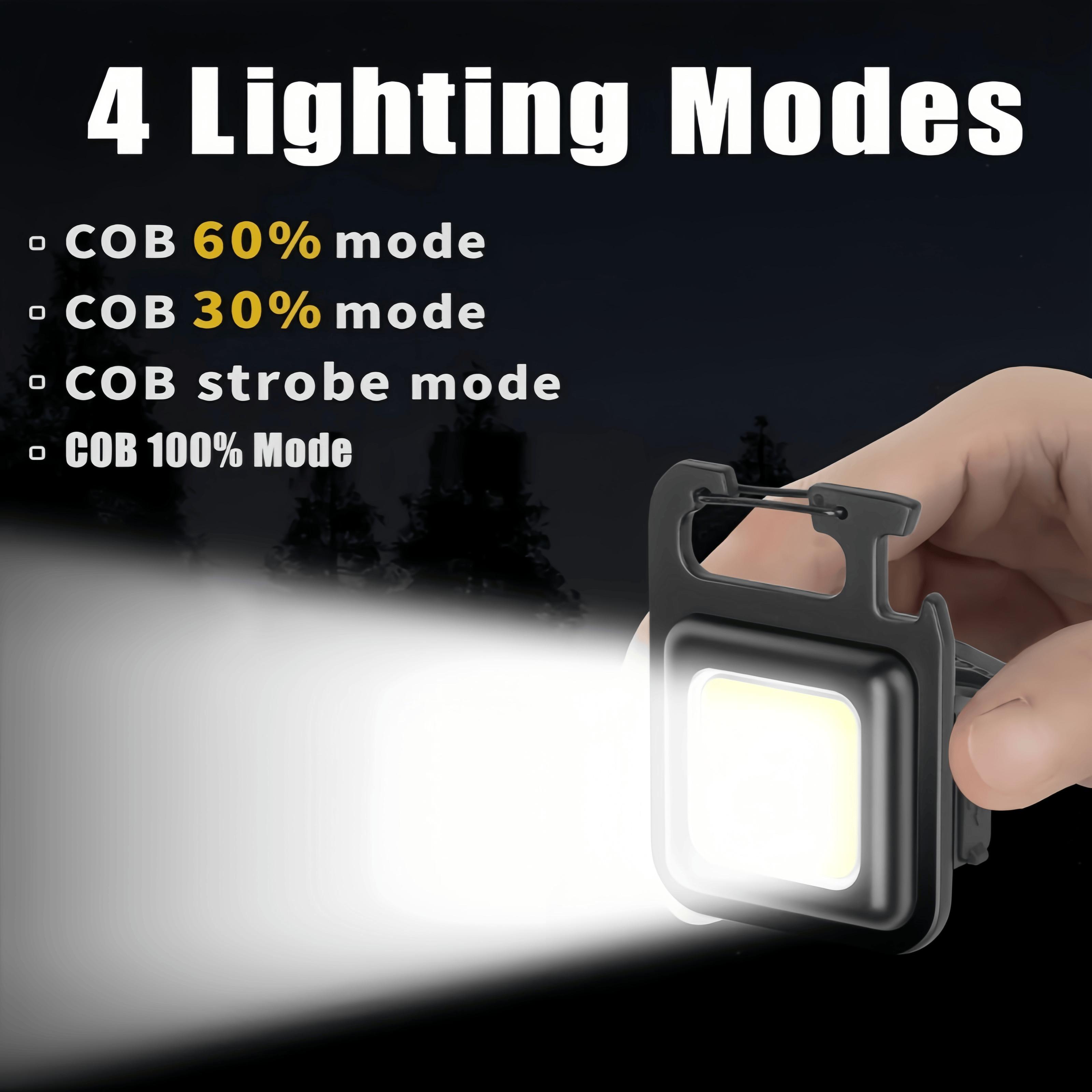 Keychain Work Light, White Rows Keychain Light,Portable Keychain Light,Rechargeable Flashlight, Folding Key Light for Walking and Camping powertools