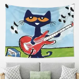 Pete the Cat Inspiration Tapestry is an excellent choice for university dormitories, living rooms, classrooms, bars, and indoor and outdoor home decorations. It is also an ideal gift for holidays. bedroom decor cool stuff for room tapestry mens room decor