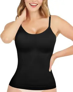 Women's Seamless Shapewear Tank, Corset Inspired Sculpting Cami, Stretchy Compression Base Layer, Everyday Body Shape Tops, for Party Basic Sleeveless Womenswear