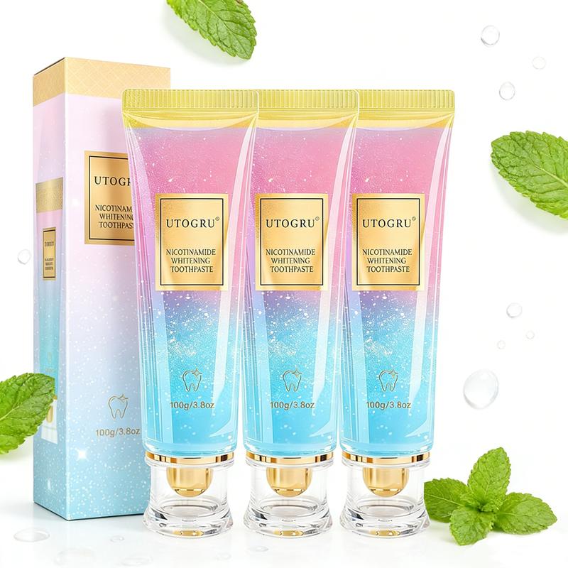 Probiotic Whitening Toothpaste, Utogur Toothpaste, Niacinamide Whitening Toothpastes, Effectively Whitens Teeth, Natural Gentle Remove Tooth Stains (3)