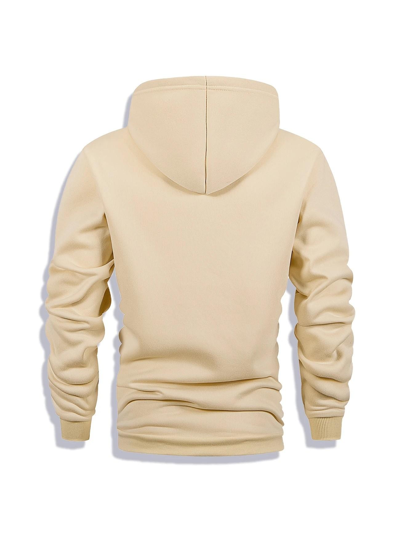 Men's 2-Piece Hooded Set, Paris Letter-Printed Hoodie, Drawstring Sweatpants