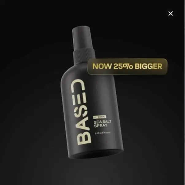 BASED Sea Salt Spray | Instant Volume & Texture | Infused with Kelp Extract & Vitamin B5 | Simple, Effective, BASED.