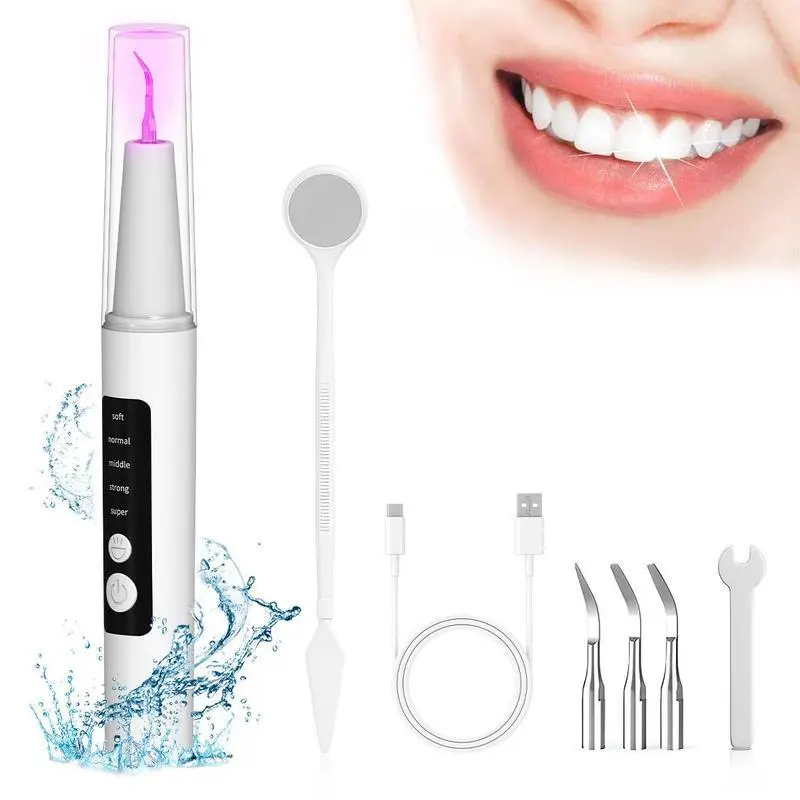Electric Dental Scaler & Oral Irrigator, At-Home Teeth Cleaning Machine and Tooth Scraper for Plaque & Tartar Removal, Water Floss Cleansing Tool, Tooth Scraper Plaque Tartar Remover