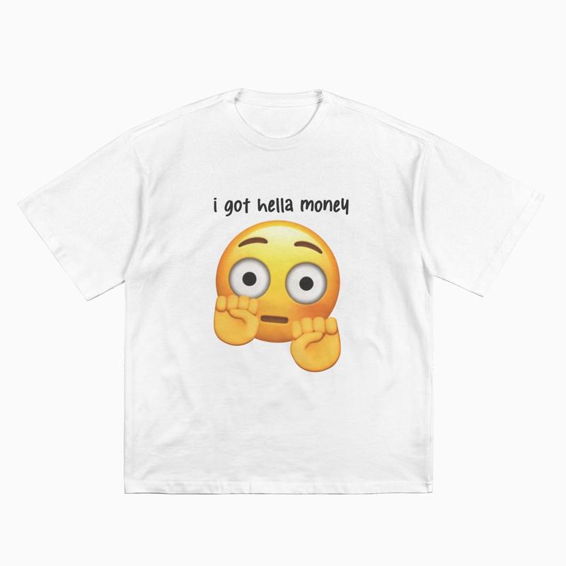 I got like hella money tshirt benito bowl shirts   tiktok shop deals free samples store   tiktok shop gifts for him streetwear Menswear Top Love Man Shortsleeve Tropical Round Neck Casual Crew Neck Crewneck