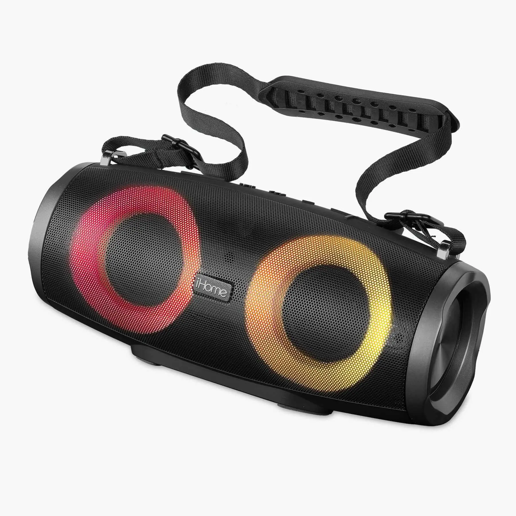 Bluetooth Speaker Boombox with Audio Function, FM Radio, Color Changing Lights, Smartphone Compatibility, Cable Connectivity, Card Support, and Easy-Use Buttons - (iBT915B.EXv24)
