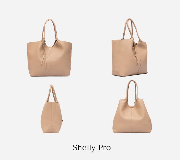 NewBella Shelly Collection 2 PCS Set Top Handle Bag- PU leather with large capacity tote bag, casual daily use solid color Beige Luxury,FallFreshness