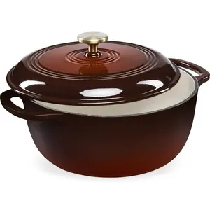 Best Choice Products Enamel Cast-Iron Dutch Oven, 6 Qt & 7.5 Qt – Heavy-Duty Cookware w/ Lid & Dual Handles, Multiple Colors
