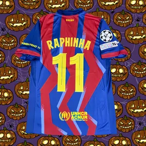 2026 25Special Edition Blue Home#11 Raphinha Short Sleeve Jersey