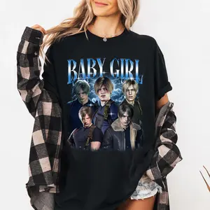 Leon S. Kennedy Baby Girl Bootleg T-shirt, Resident Evil 9 Requiem Shirt, Resident Evil 9 Game Merch