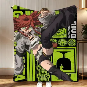 Manga Gachiakuta Soft Coral Fleece Blanket - Premium Flannel Material  Fluffy Warm Throw for Sofa Bed Couch Bedroom Decor Mother's Day Valentine's Day Birthday Christmas Gift