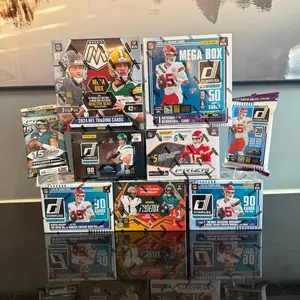 Break #152: 1x 2024 Donruss Holiday Blaster 1x 2024 Mosaic Mega Box 1x 2024 Prizm Value Pack 1x 2025 Donruss Value Pack 2x 2025 Donruss Holiday Blasters 1x 2025 Prizm Blaster 1x 2025 Phoenix Blaster 1x 2025 Donruss Mega Box
