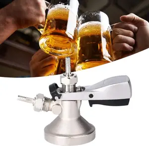 Keg Coupler, G5/8 G Type Homebrew Beer Keg Coupler Dispenser Beer Canning Coupler Tap System Home Brewing Accessory