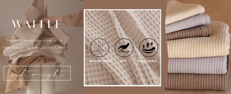 EKOUAER Womens Waffle Knit  Sets Long Sleeve Top and Shorts Matching Lounge Set Loungewear Sweatsuit with Pockets