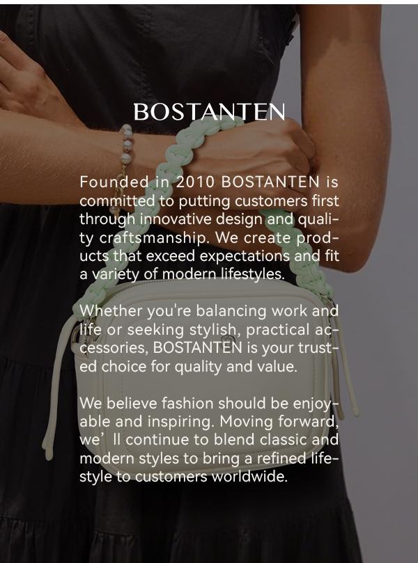 BOSTANTEN Crossbody Bags for Women Vegan Leather Designer Shoulder Purses Trendy Small Handbags with Paracord Strap