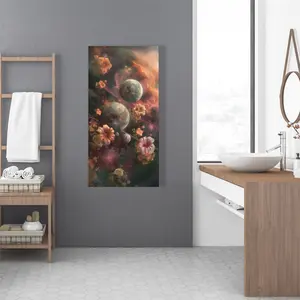 Conscious Sales C1RC2448LU3BES 24 x 48 in. Capturing Light - Orange Canvas Art for Home Decor