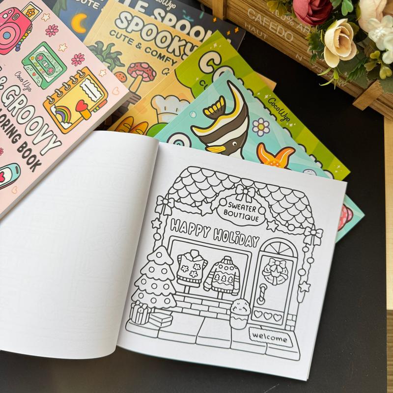 Super Cute Coloring Book for Adults & Teens: 40-52 Hand-Drawn Pages of Creative Fun | High-Quality Artistic Escape Illustrations Relaxation
