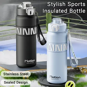 Stainless Steel Sports Water Bottle with Straw, 316 Thermal Insulated Flask for Hot and Cold Drinks, Portable Outdoor Vacuum Cup for Gym Hiking Travel